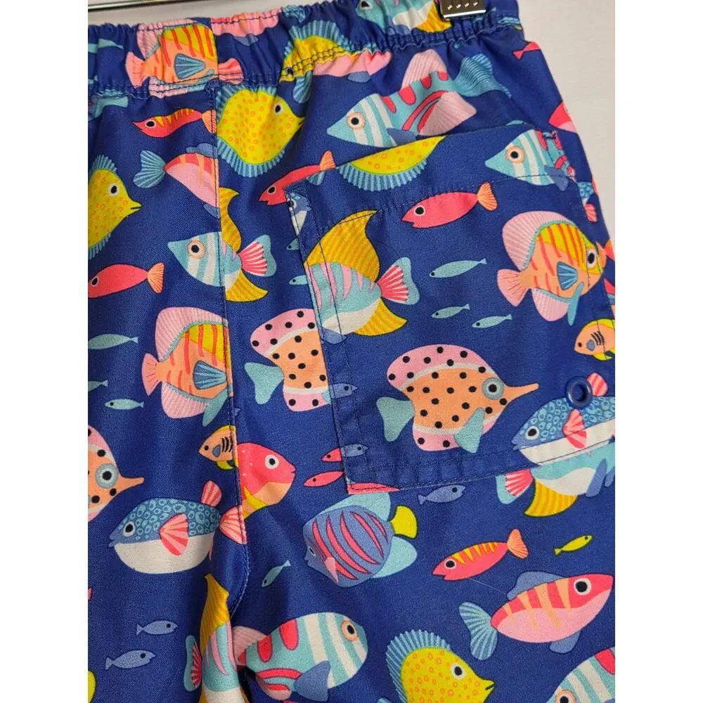 Gymboree Boys Fish Swim Trunks 4T